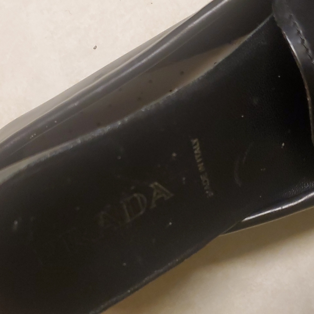 Authentic black leather Prada flats loafers size 36 us 6 - Picture 11 of 12